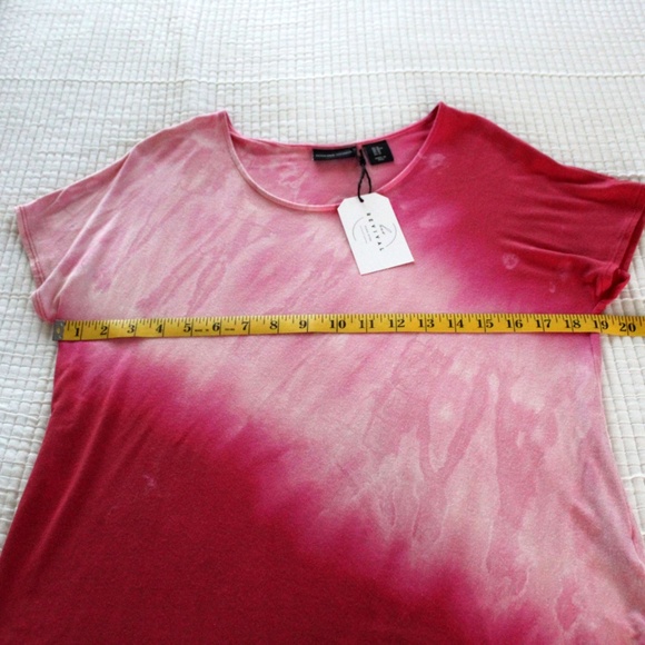 Handmade tie dye Adrienne Vittadini top by Hue Revival - Picture 9 of 10